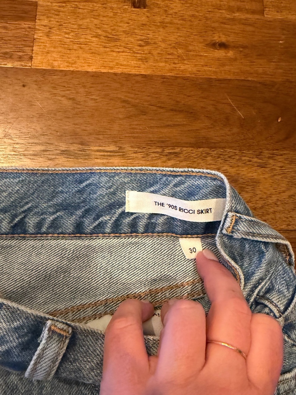 Denim Forum Light Blue Denim Mini Skirt - Picture 5 of 5